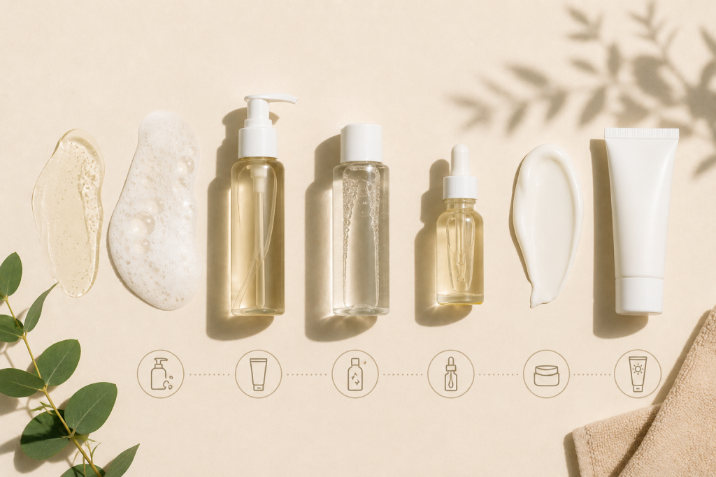 Quais são os passos essenciais da rotina de skincare?